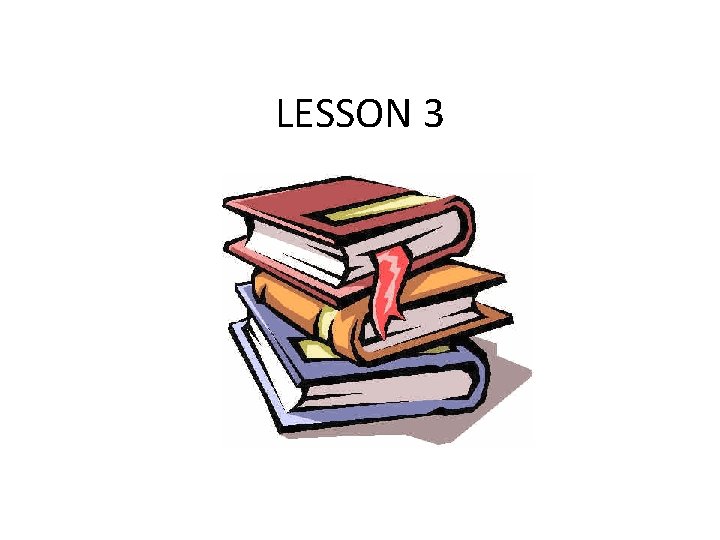 LESSON 3 