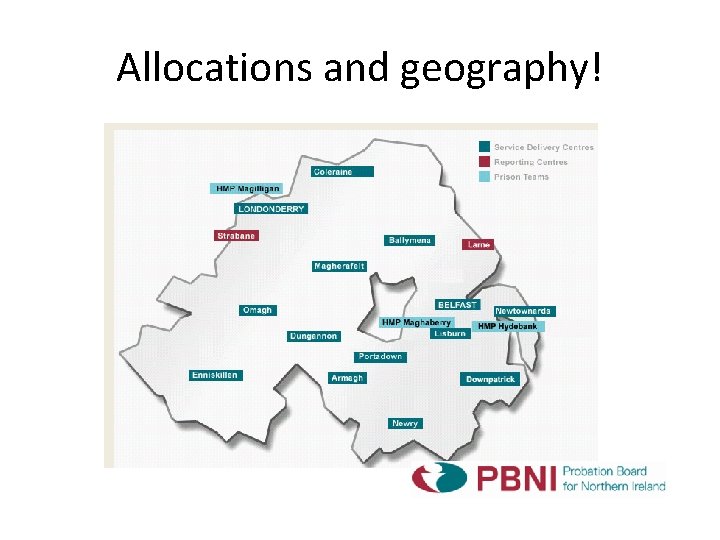 Allocations and geography! 