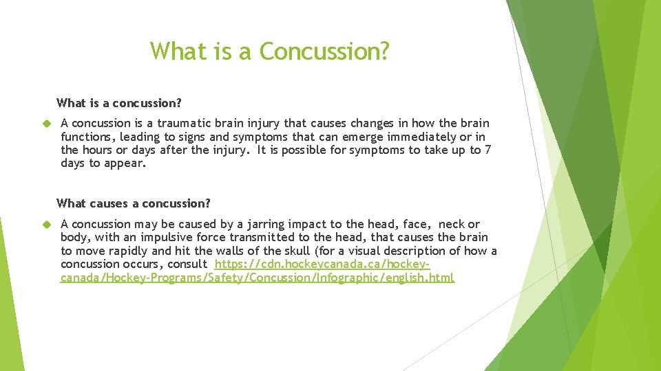 What is a Concussion? What is a concussion? A concussion is a traumatic brain