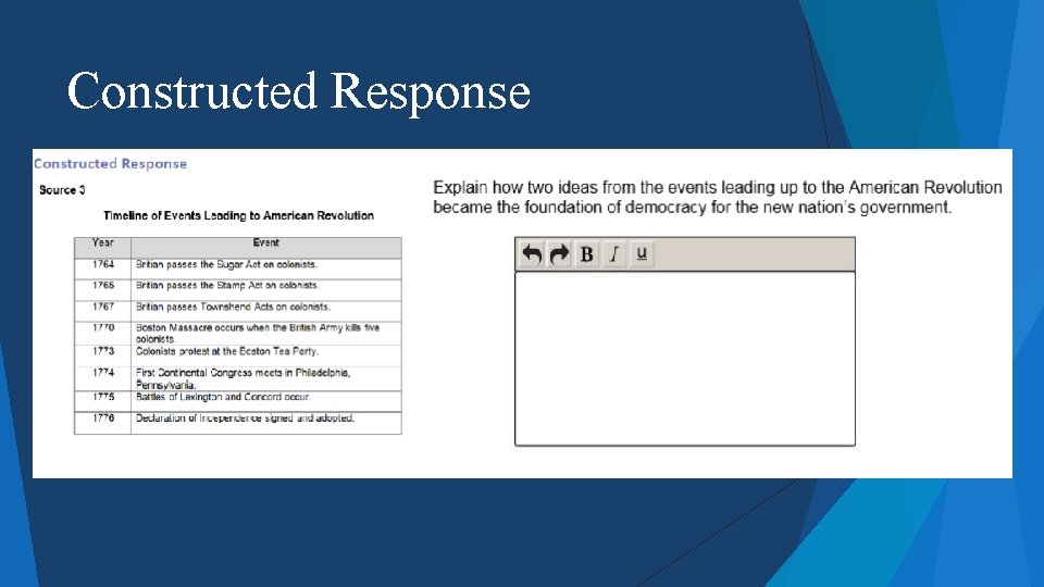 Constructed Response 