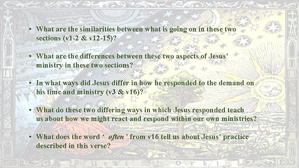  • What are the similarities between what is going on in these two