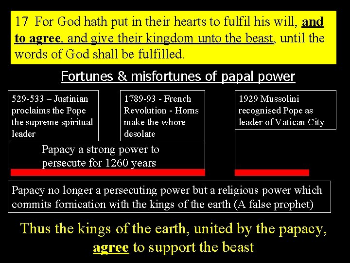 17 For God hath put in their hearts to fulfil his will, and to 17 For God hath put in their hearts to fulfil his will, and to