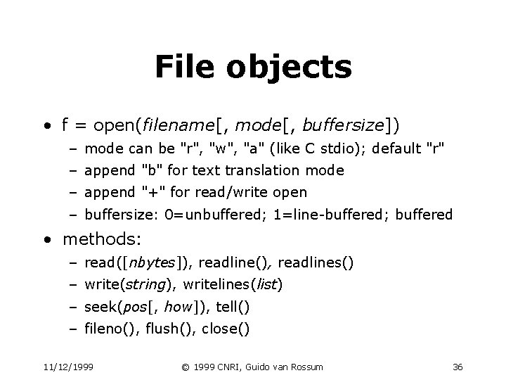 Using Python for CGI programming Guido van Rossum