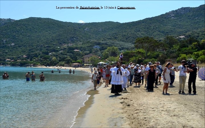 La procession de Saint-Antoine le 13 juin à Campomoro 