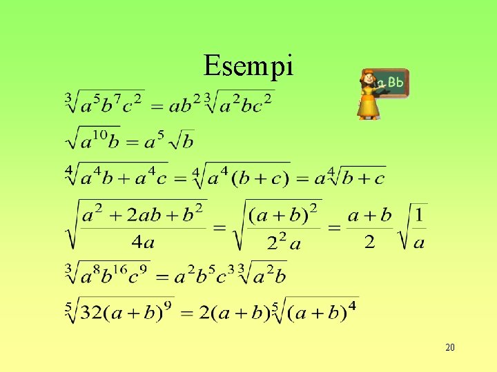 Esempi 20 