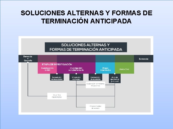 SOLUCIONES ALTERNAS Y FORMAS DE TERMINACIÓN ANTICIPADA 