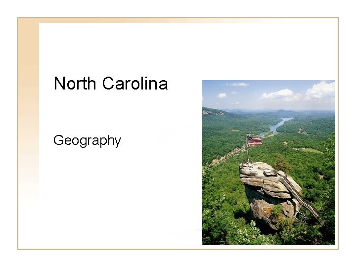 North Carolina Geography 