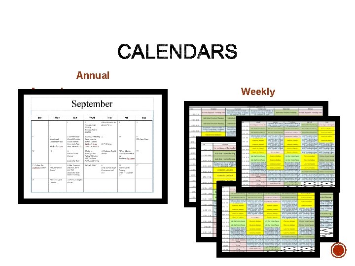 Annual Weekly Annual Weekly