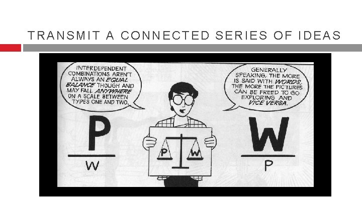 TRANSMIT A CONNECTED SERIES OF IDEAS TRANSMIT A CONNECTED SERIES OF IDEAS