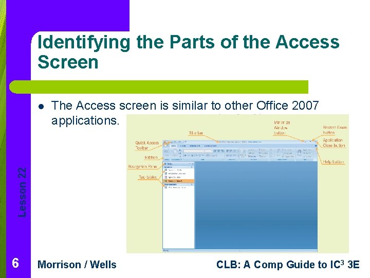 Lesson 22 Getting Started with Access Essentials Computer