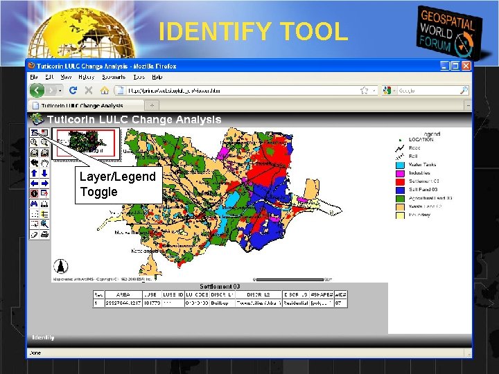 IDENTIFY TOOL Layer/Legend Toggle 