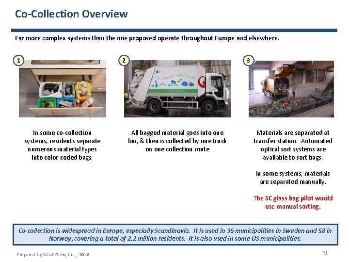 Co-Collection Overview Far more complex systems than the one proposed operate throughout Europe and