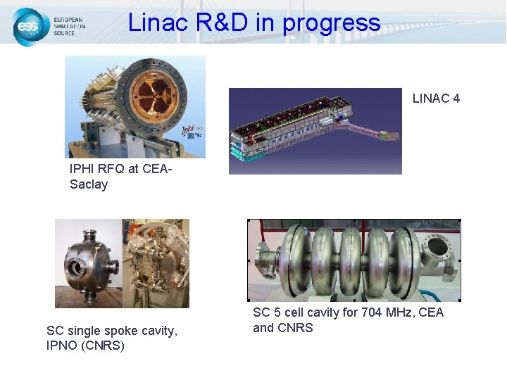 Linac R&D in progress LINAC 4 IPHI RFQ at CEASaclay SC single spoke cavity, Linac R&D in progress LINAC 4 IPHI RFQ at CEASaclay SC single spoke cavity,