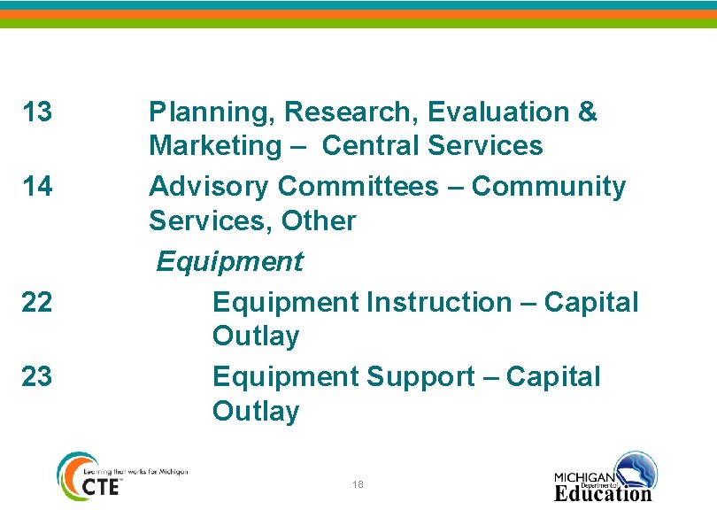 13 14 22 23 Planning, Research, Evaluation & Marketing – Central Services Advisory Committees