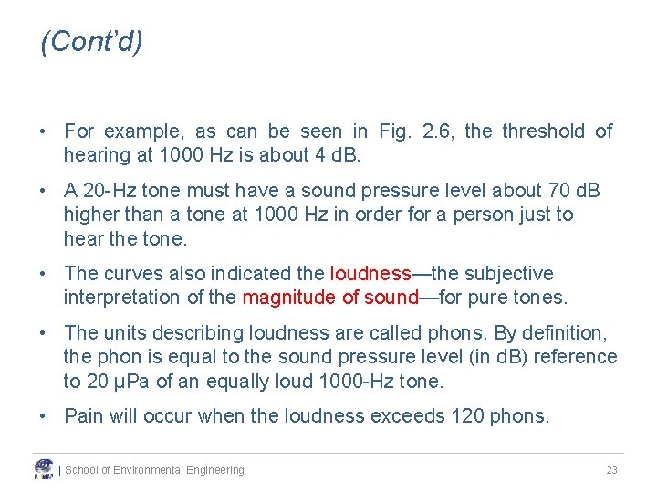 (Cont’d) • For example, as can be seen in Fig. 2. 6, the threshold (Cont’d) • For example, as can be seen in Fig. 2. 6, the threshold
