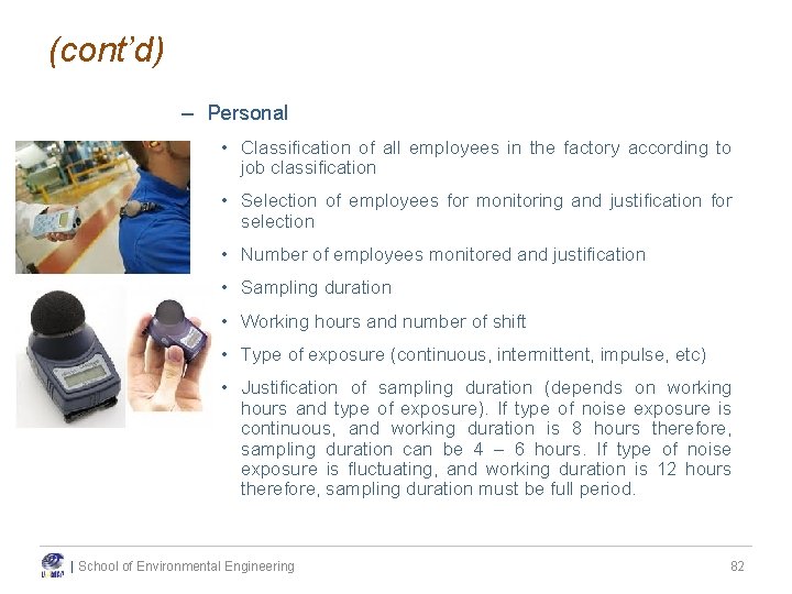 (cont’d) – Personal • Classification of all employees in the factory according to job (cont’d) – Personal • Classification of all employees in the factory according to job