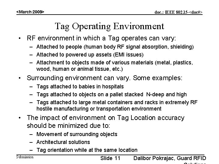 Ieee R Tag Example March 2009 doc IEEE 802 15 doc Project