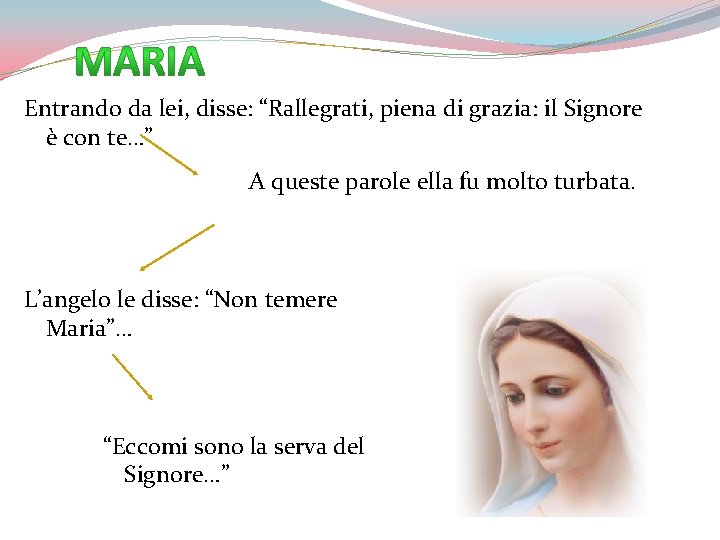 Entrando da lei, disse: “Rallegrati, piena di grazia: il Signore è con te…” A