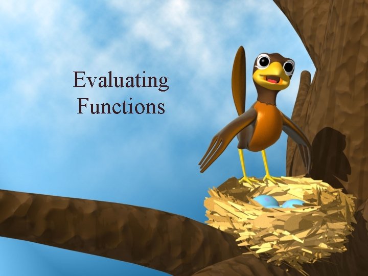 Evaluating Functions 