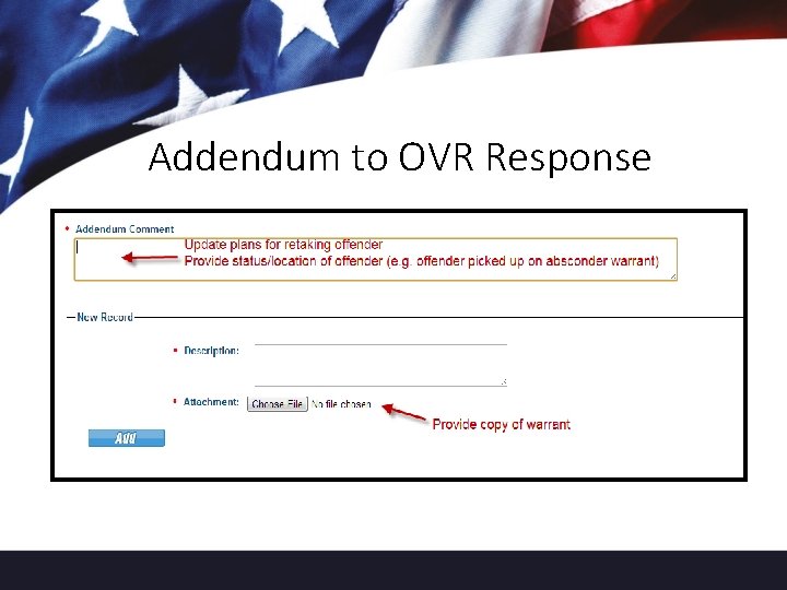 Addendum to OVR Response 