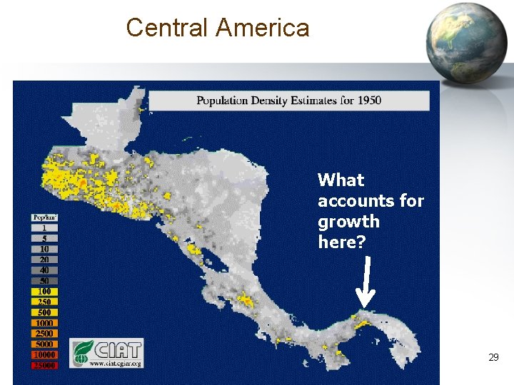 Central America What accounts for growth here? 29 