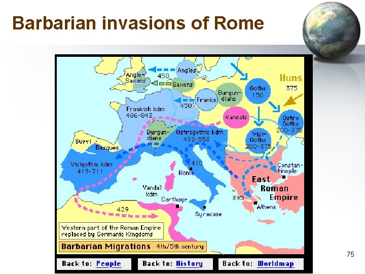 Barbarian invasions of Rome 75 