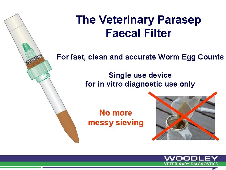 The Veterinary Parasep Faecal Filter For fast, clean and accurate Worm Egg Counts Single The Veterinary Parasep Faecal Filter For fast, clean and accurate Worm Egg Counts Single