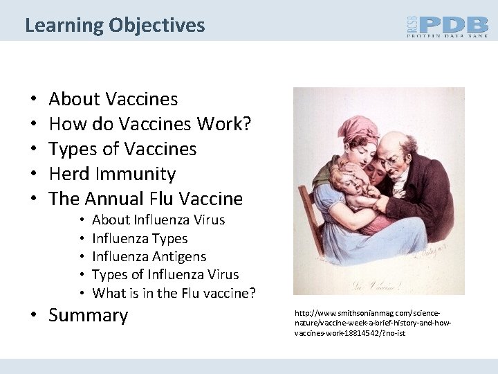 Learning Objectives • • • About Vaccines How do Vaccines Work? Types of Vaccines