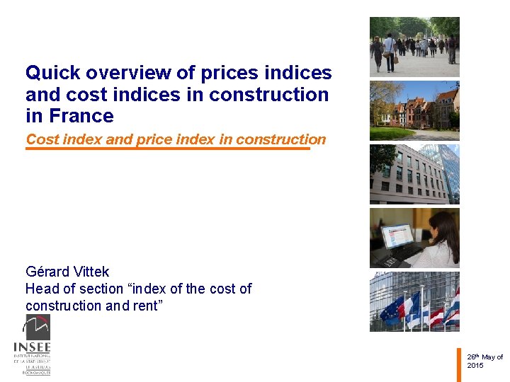 Quick overview of prices indices and cost indices in construction in France Cost index