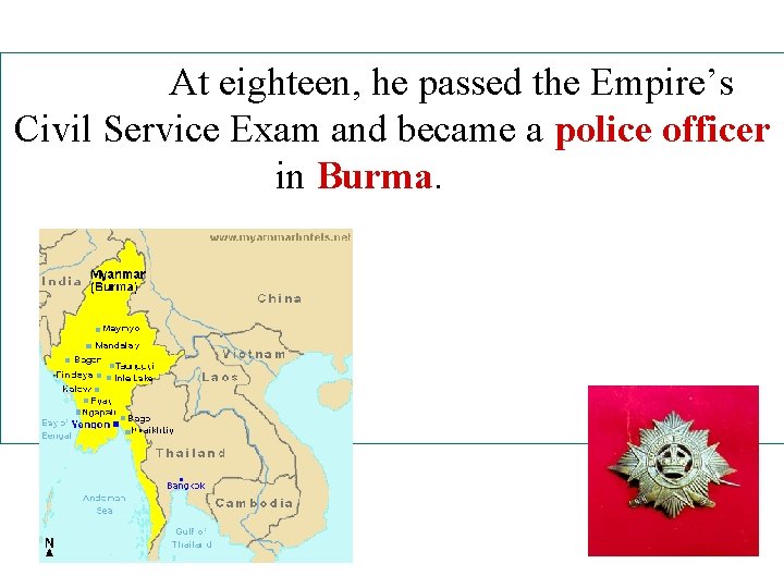 At eighteen, he passed the Empire’s Civil Service Exam and became a police officer