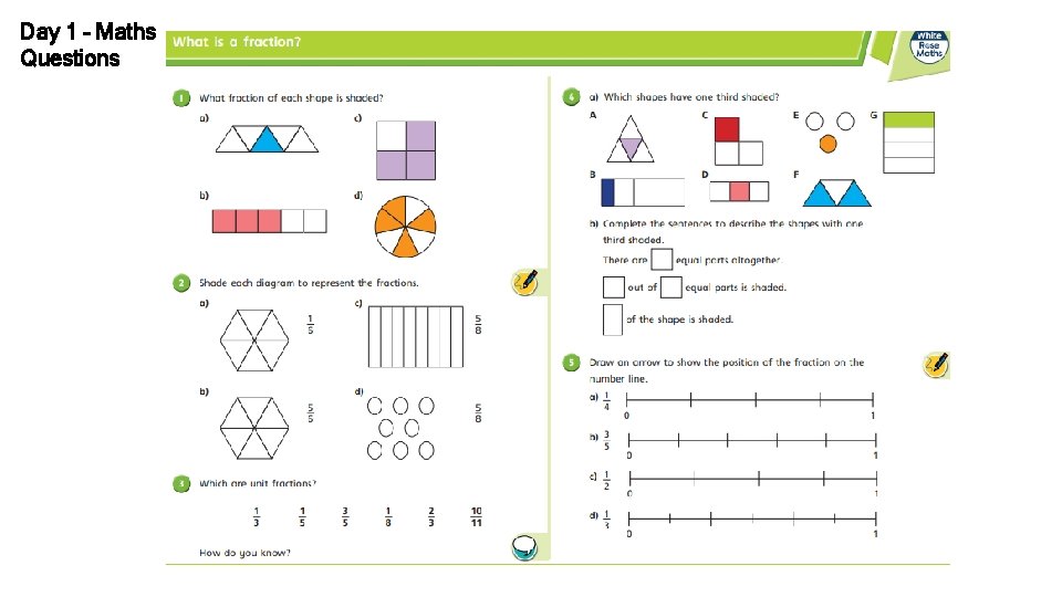 Day 1 – Maths Questions 