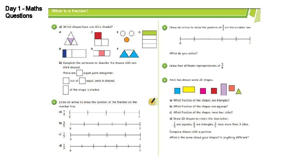 Day 1 – Maths Questions 