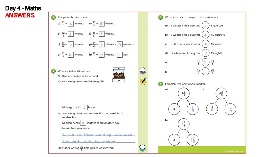 Day 4 – Maths ANSWERS 