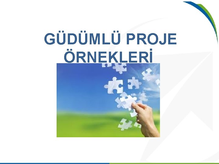 GÜDÜMLÜ PROJE ÖRNEKLERİ 