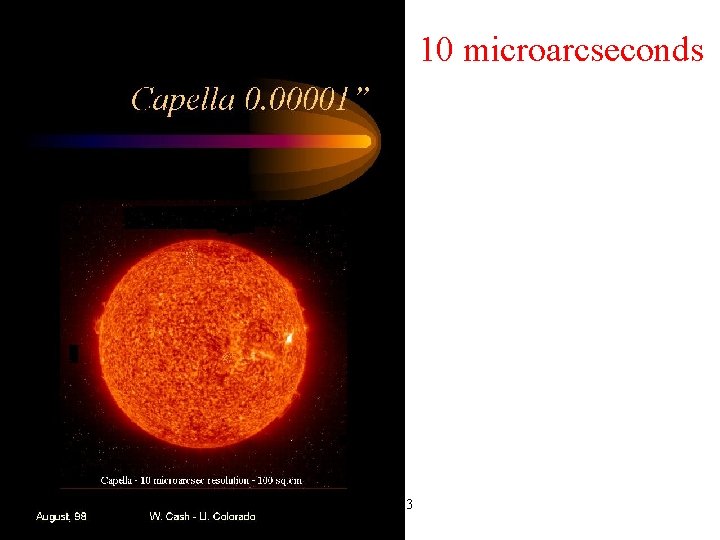 10 microarcseconds X-ray School 2003 10 microarcseconds X-ray School 2003