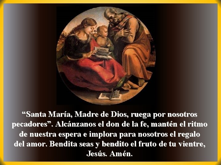 Solemnidad de Santa Mara Madre de Dios Los