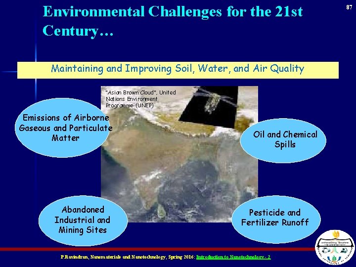 Environmental Challenges for the 21 st Century… Maintaining and Improving Soil, Water, and Air