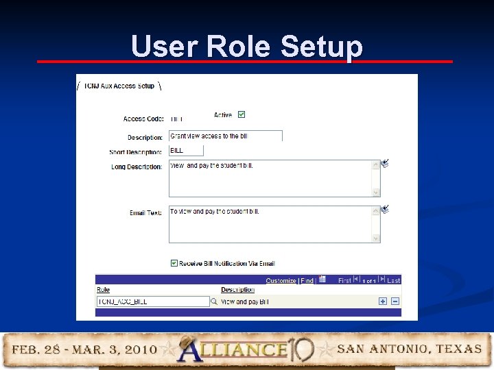 User Role Setup 27 User Role Setup 27
