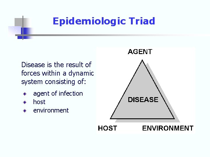 Epidemiologic Triad Disease is the result of forces within a dynamic system consisting of: