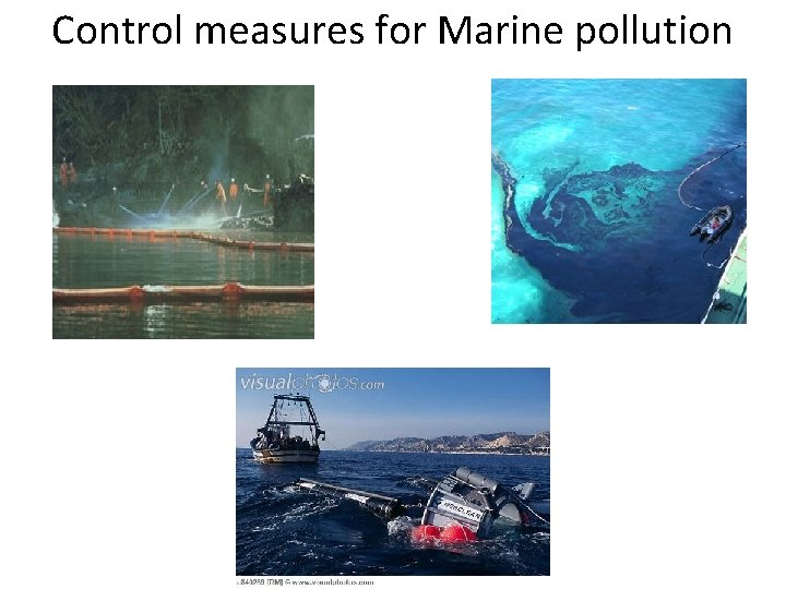 Control measures for Marine pollution 