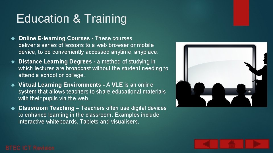 Education & Training Online E-learning Courses - These courses deliver a series of lessons