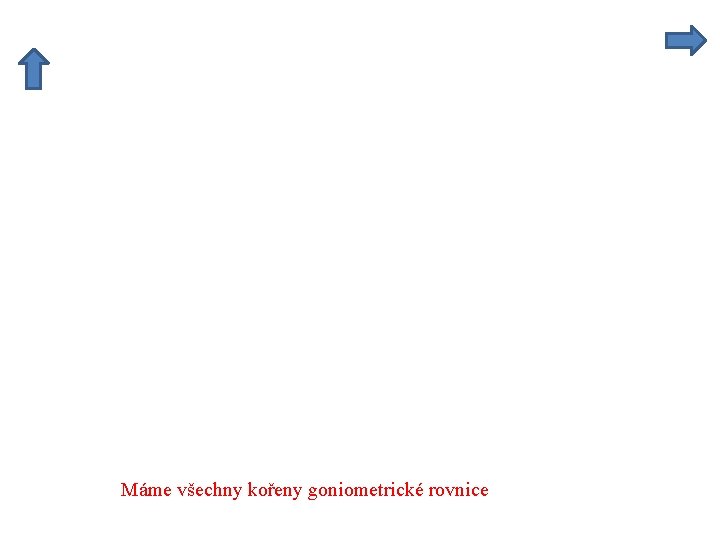 Máme všechny kořeny goniometrické rovnice 