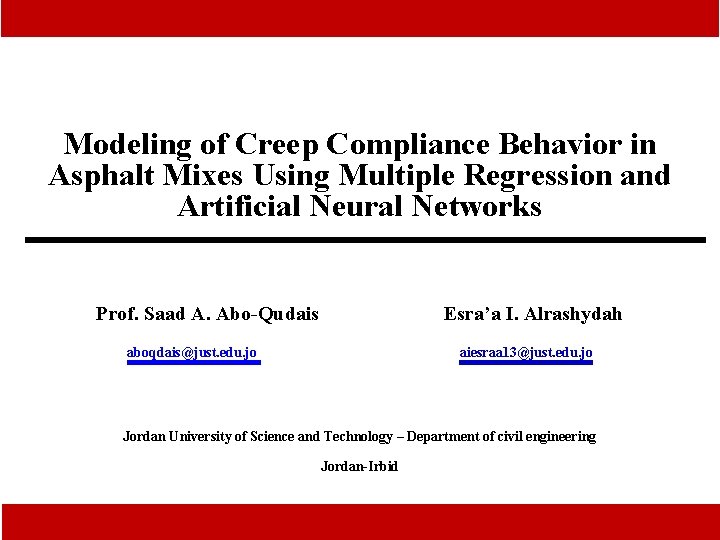 Modeling of Creep Compliance Behavior in Asphalt Mixes Using Multiple Regression and Artificial Neural