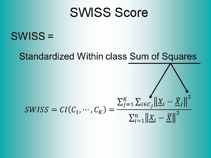 SWISS Score • 