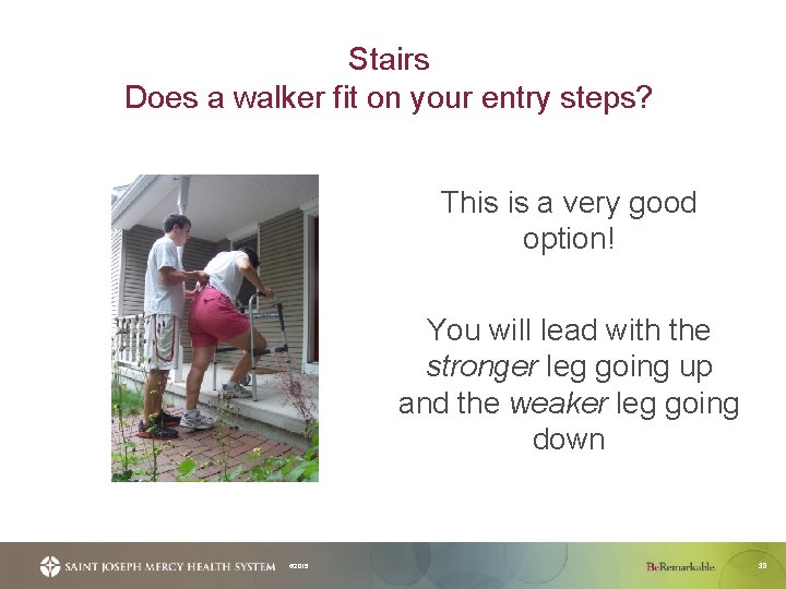 Stairs Does a walker fit on your entry steps? This is a very good