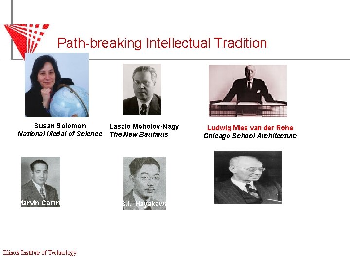 Path-breaking Intellectual Tradition Susan Solomon National Medal of Science Marvin Camrrasas National Medal of