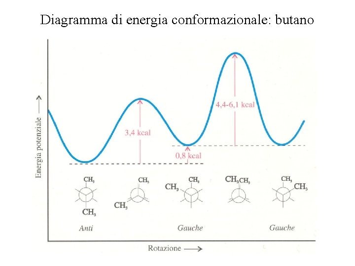 Diagramma di energia conformazionale: butano 