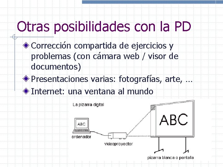 Otras posibilidades con la PD Corrección compartida de ejercicios y problemas (con cámara web