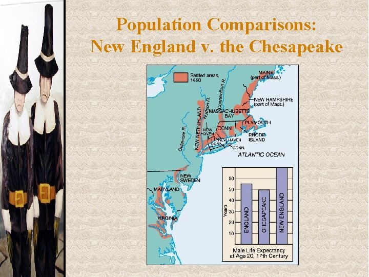 Population Comparisons: New England v. the Chesapeake 