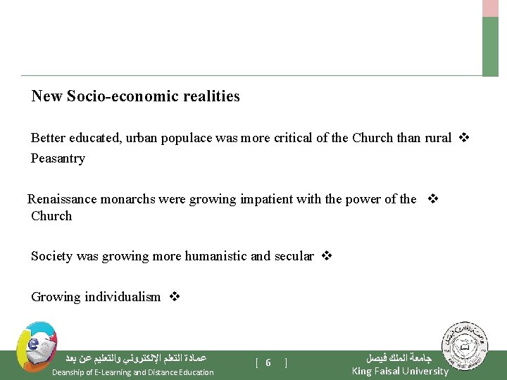 New Socio-economic realities Better educated, urban populace was more critical of the Church than